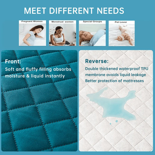 3D Air Fabric Thick Mattress Protector – Waterproof, Soft & Breathable Fitted Bed Sheet