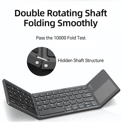 Mini Folding Bluetooth Keyboard with Touchpad