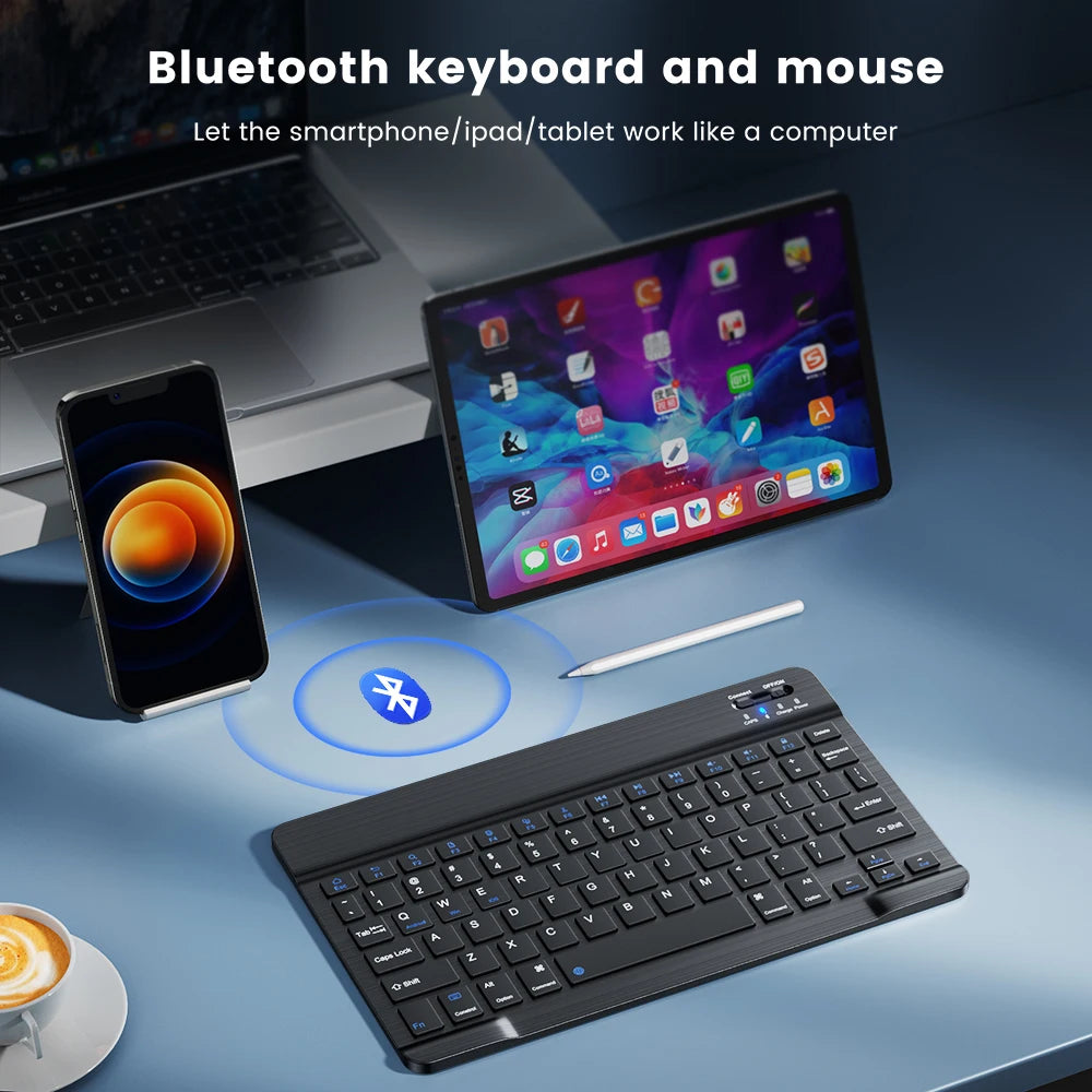Wireless Bluetooth-compatible Gaming Keyboard for Various Devices
