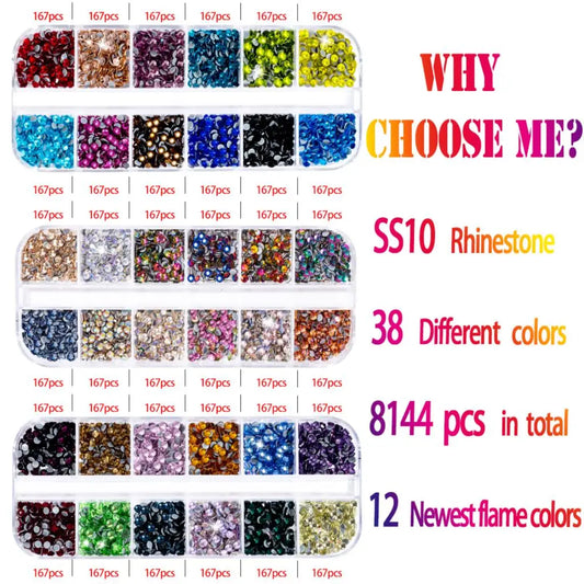 Manicure Set with Nail Sequin Kit and Accessories