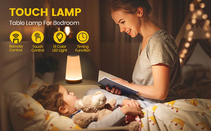 13-Color Bedside Lamp - RGB Touch Night Light