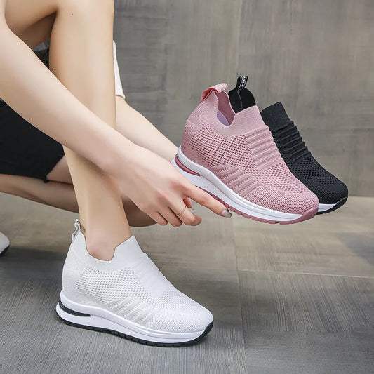 Women's Hidden Heel Breathable Sneakers