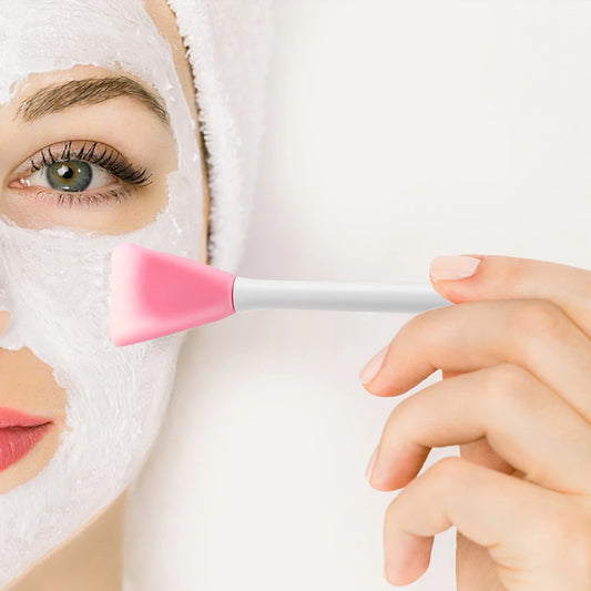 Double-Head Silicone Facial Mask Brush - Home Makeup Tool
