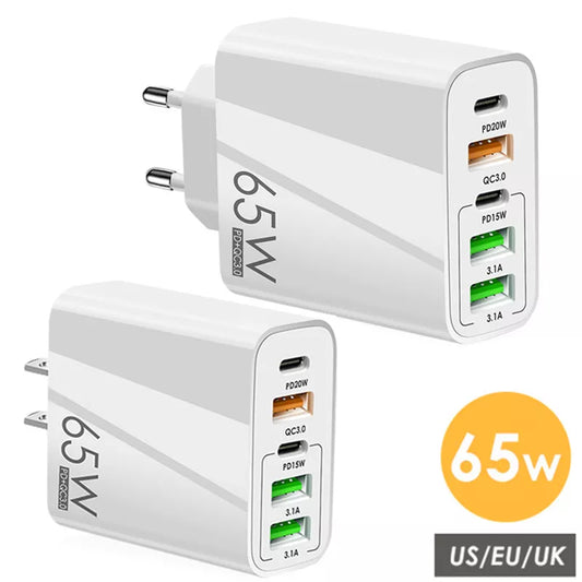 6-Port 65W Fast Charger for iPhone 14