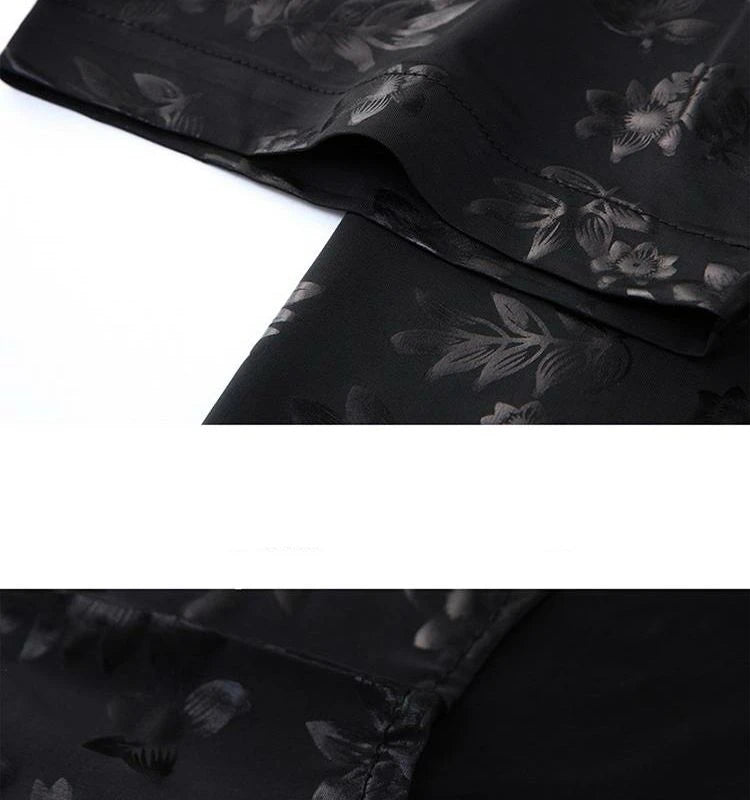 Men's Long Sleeve Ice Silk Casual Comfort Shirt