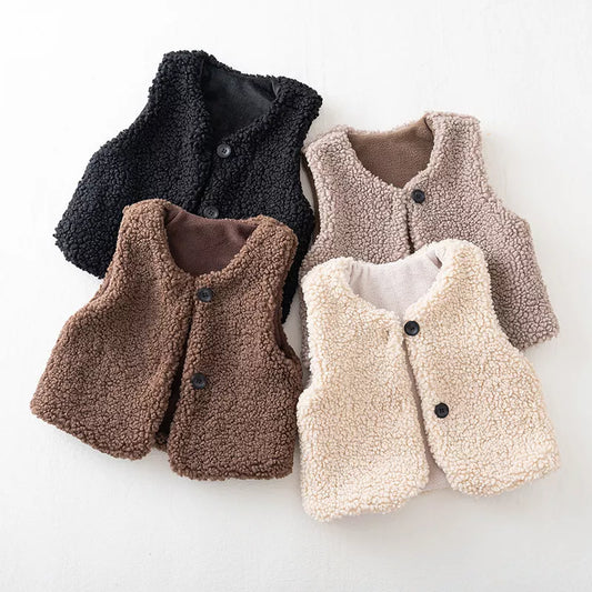 Cozy Baby Lamb Wool Vest