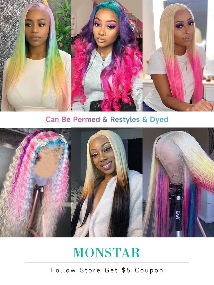 Transparente HD 613 Honigblonde Lace-Front-Perücken für Damen