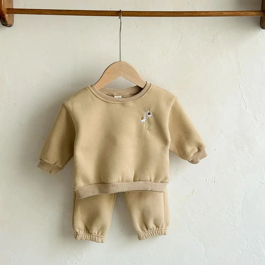 Ensemble sweat-shirt épais pour enfants 2 pièces
