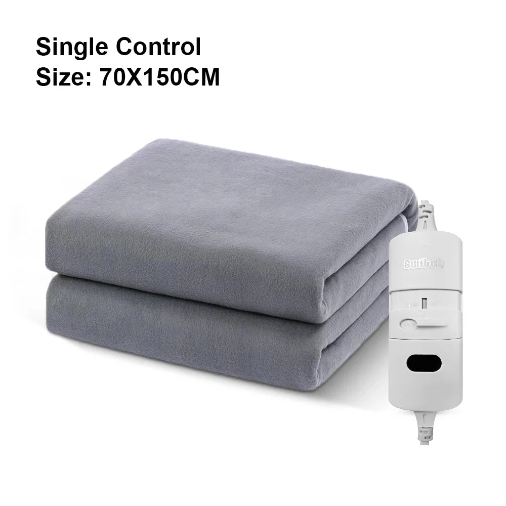 Couverture chauffante électrique 220 V – Matelas thermique plus épais avec thermostat automatique pour le corps