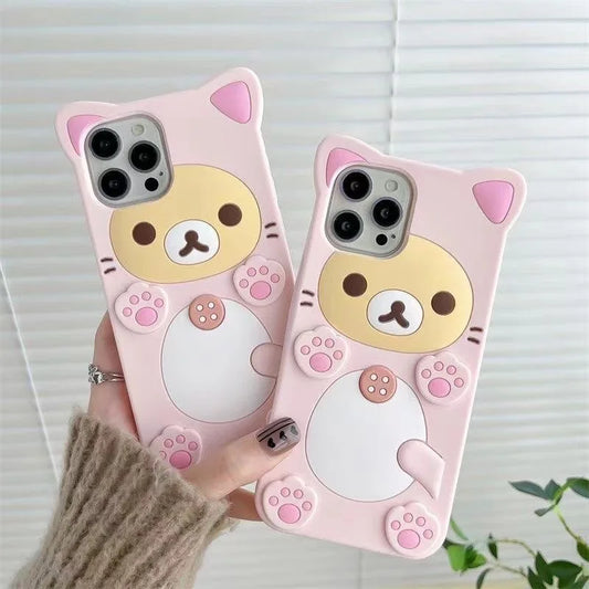 Coque de téléphone ours patte de chat 3D