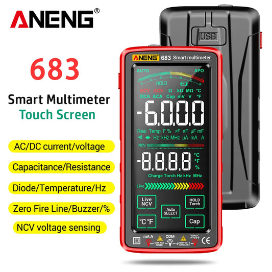 683 Smart Multimeter - High-End Touch, 6000 Counts, Rechargeable