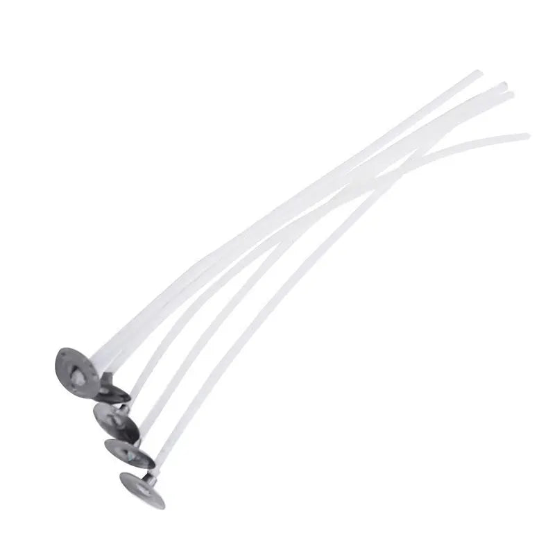 100 Stück 6 Zoll lange Dochte aus natürlicher Baumwolle für Kerzen – geringe Rauchentwicklung