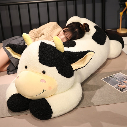 Adorable 90cm/110cm Milk Cow Plush Toy