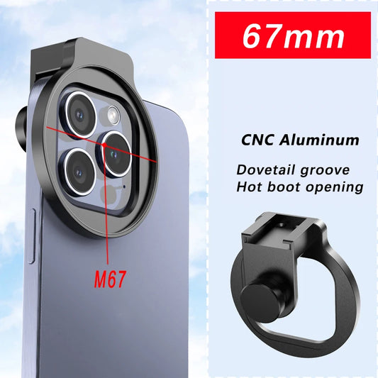 Metallfilter-Adapterobjektiv zur Stabilisierung der iPhone-Kamera