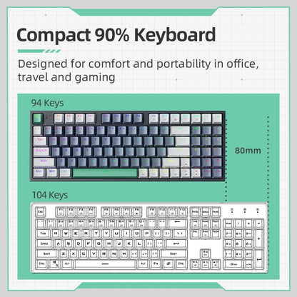 K500 Hot Swappable Mechanical Gaming Keyboard - 94 Keys RGB