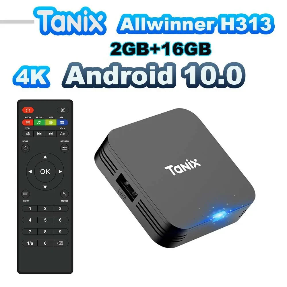Boîtier TV Tanix Smart Android 10 - Lecteur multimédia 4K