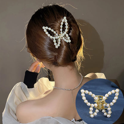 Pearl Bow-Knot Hairpin-Chic Hair Accessory