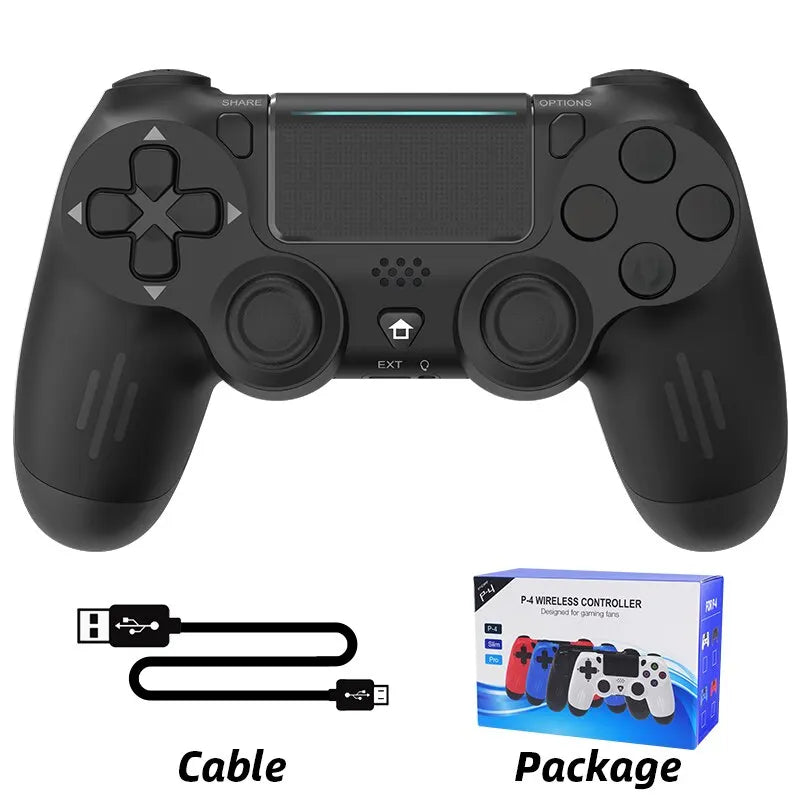 Manette de jeu sans fil compatible Bluetooth - Joystick à double vibration