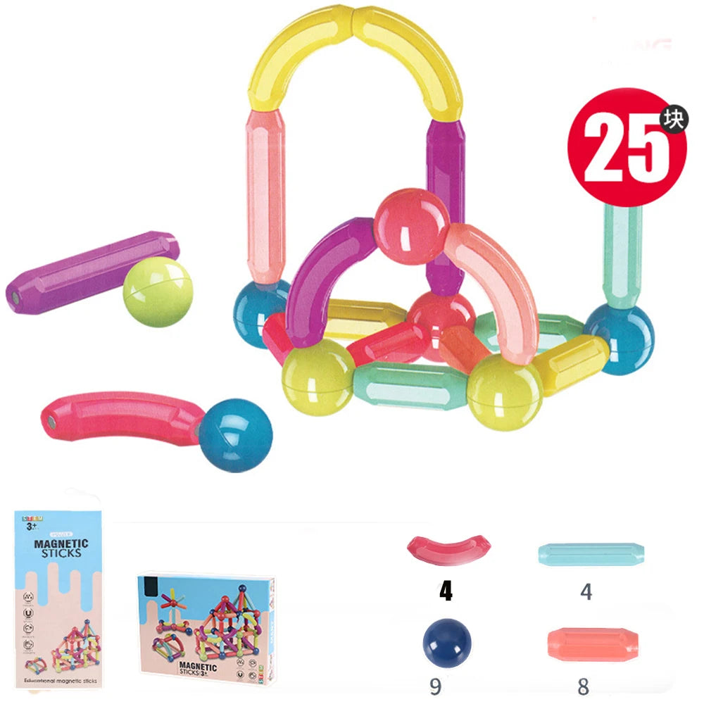 Magnetstab-Bausteine für Kinder