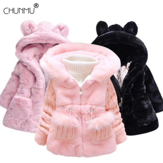 Baby Girl Winter Faux Fur Coat