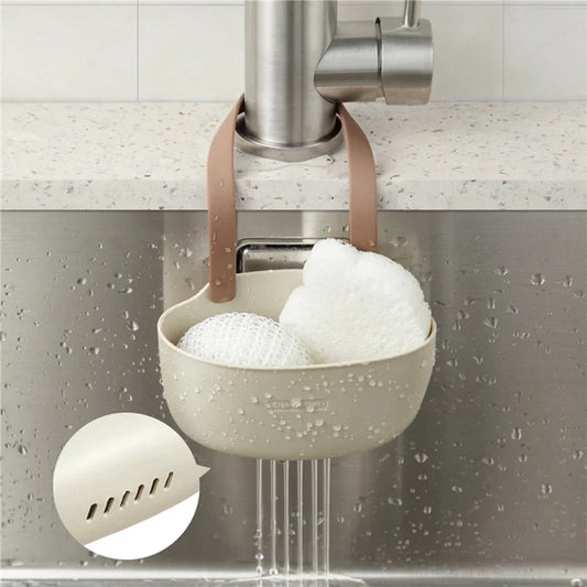 hanging kitchen sink sponge & drain basket, kitchen sink organizer, hanging sponge holder, sink drain basket, kitchen sink storage, sponge and scrubber holder, hanging sink basket, kitchen sink caddy, sink organizer basket, sponge rack for kitchen sink