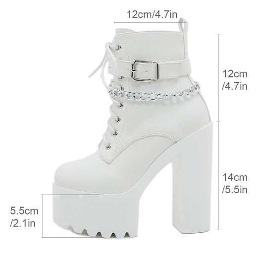 Women High Heels Buckle Ankle Strap Shoes