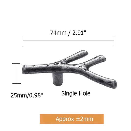 Modern Extension Closet Door Branch Handle