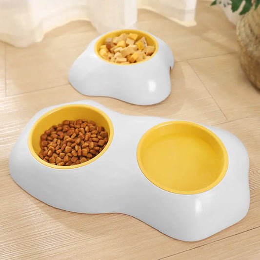 Egg-Shaped Pet Bowl - Cute Elevated Feeder