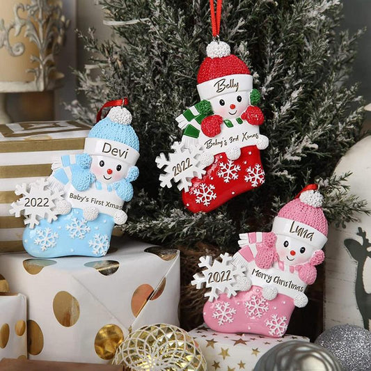 Mini Christmas Car Sock Ornaments