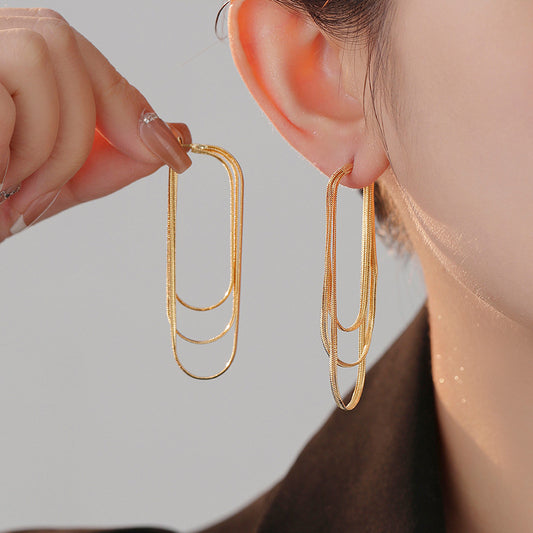 Chic Earrings High-Grade Indifferent Style
