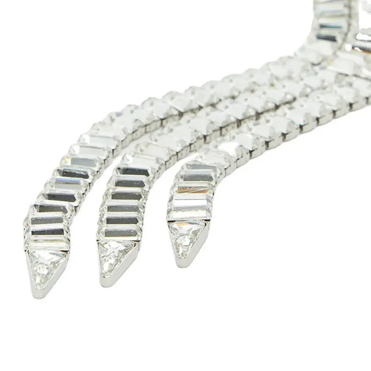 Chic Zircon Tassel Earrings