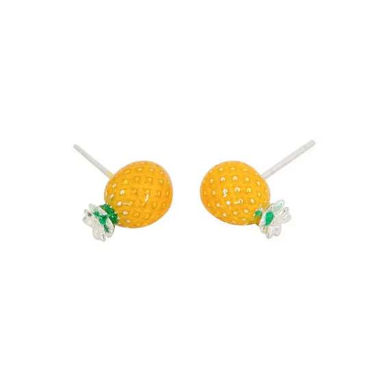 Pineapple Stud Earrings - Sweet Style 🍍