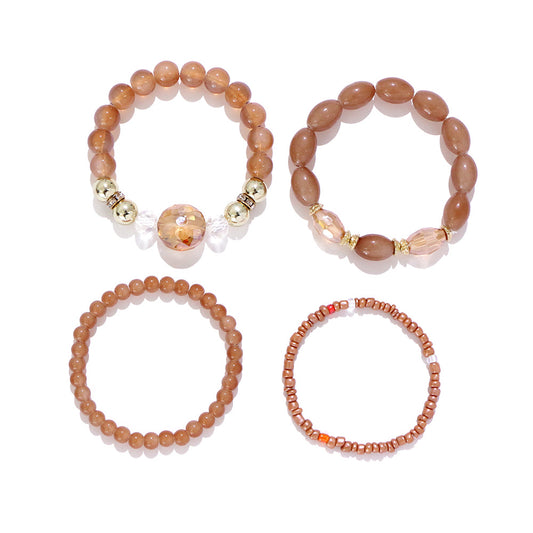 Bracelets de perles acryliques vintage chics