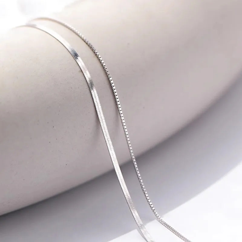 necklace chain, box chain, box chain necklace, necklace silver, 925 silver necklace, snake necklace, silver box chain, silver necklace chain, chain silver, snake chain, double chain necklace, 925 necklace, silver snake chain, 925 chain