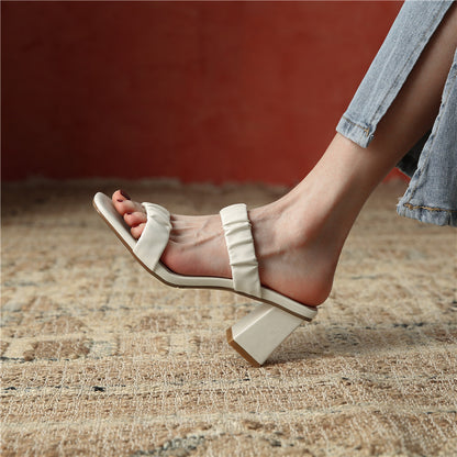 Square Toe Summer Sandals For Women