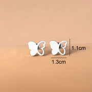 Hollow Wings Butterfly Stud Earrings For Women