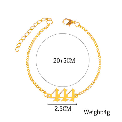 444 Stainless Steel Chain Bracelet for Women