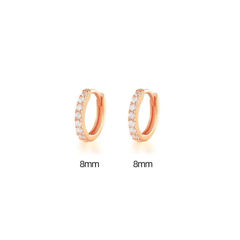 Zircon Gang Drill Earrings - Chic Style