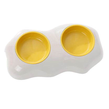 Egg-Shaped Pet Bowl - Cute Elevated Feeder