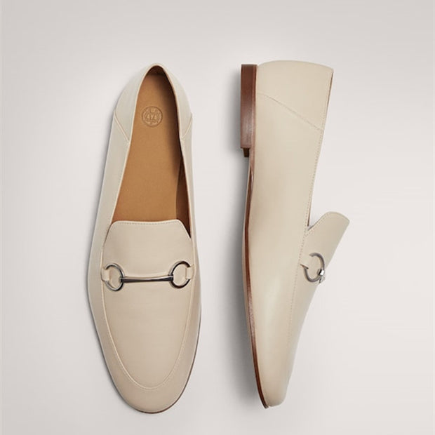 Leather Flat Shoes: Autumn MD Collection