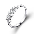 Leaves white gold