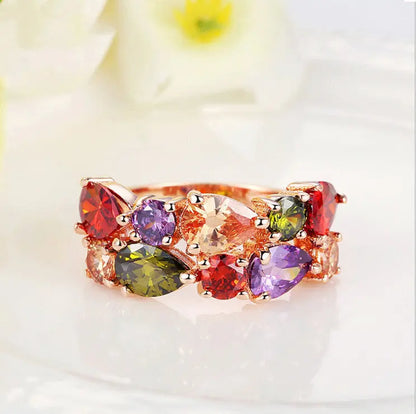 Exquisite Colored Zircon Rings