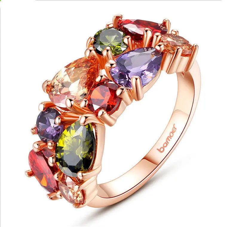 Exquisite Colored Zircon Rings