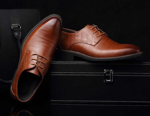 Stylish Men's Leather Dress Shoes