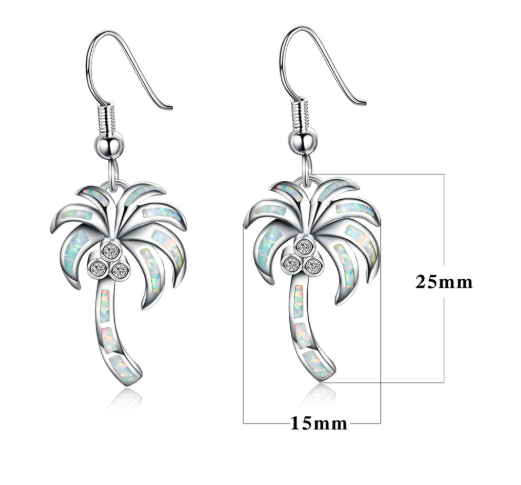 Palm Tree Coconut Synthetic for Women Earrings
