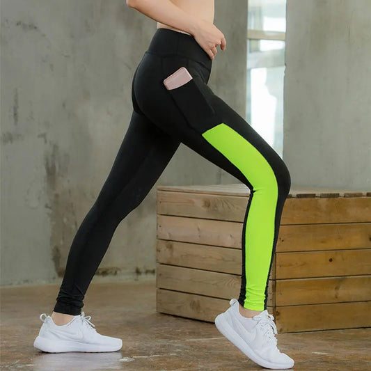 Pantalon de yoga taille haute avec poches