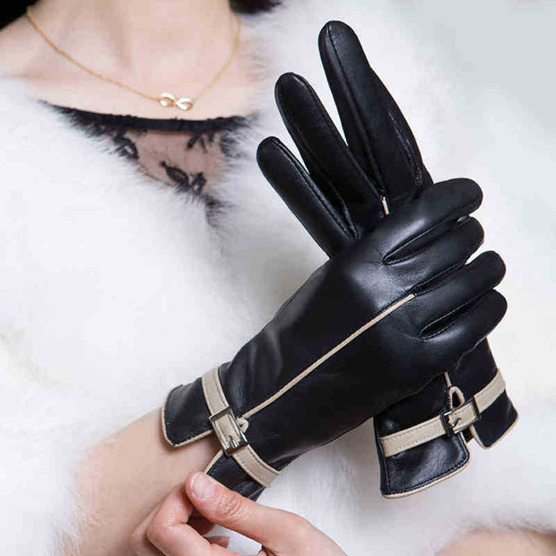 Elegant Leather Gloves for Women
