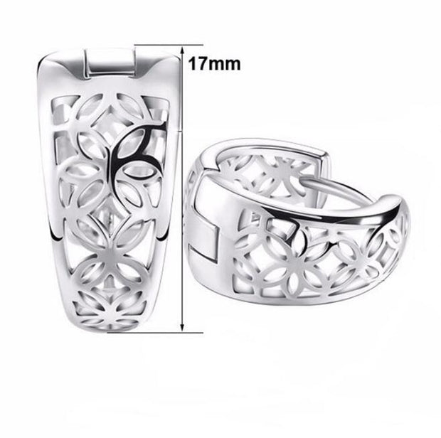 New design fashion earrings silver color jewelry earrings for women