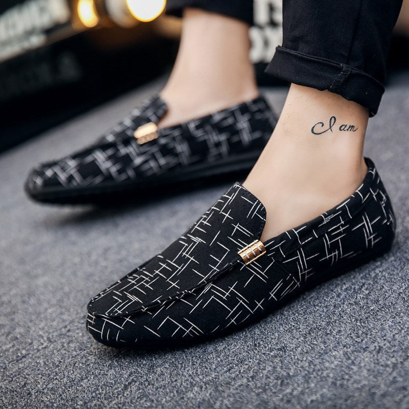 Black Casual Canvas Shoes