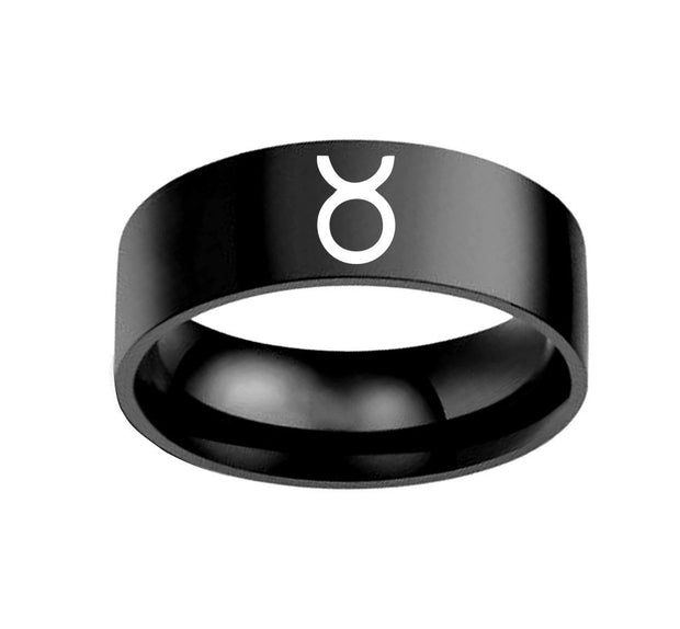 Zodiac Rings - Stainless Steel Constellation Set